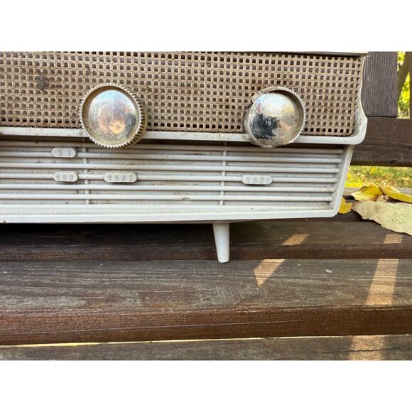 Midcentury Atomic Style Tabletop Radio TRANSETTE Model 345 Made in Japan - Picture 3 of 9